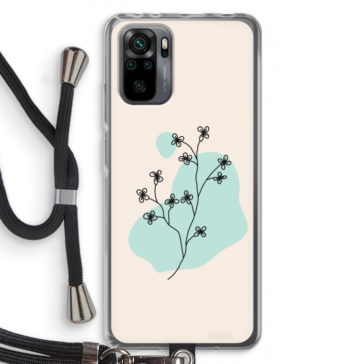 Love your petals: Xiaomi Redmi Note 10 Pro Transparant Hoesje met koord