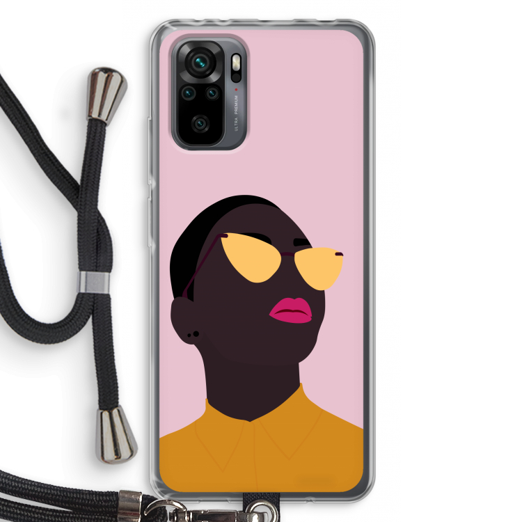 Yellow glasses: Xiaomi Redmi Note 10 Pro Transparant Hoesje met koord