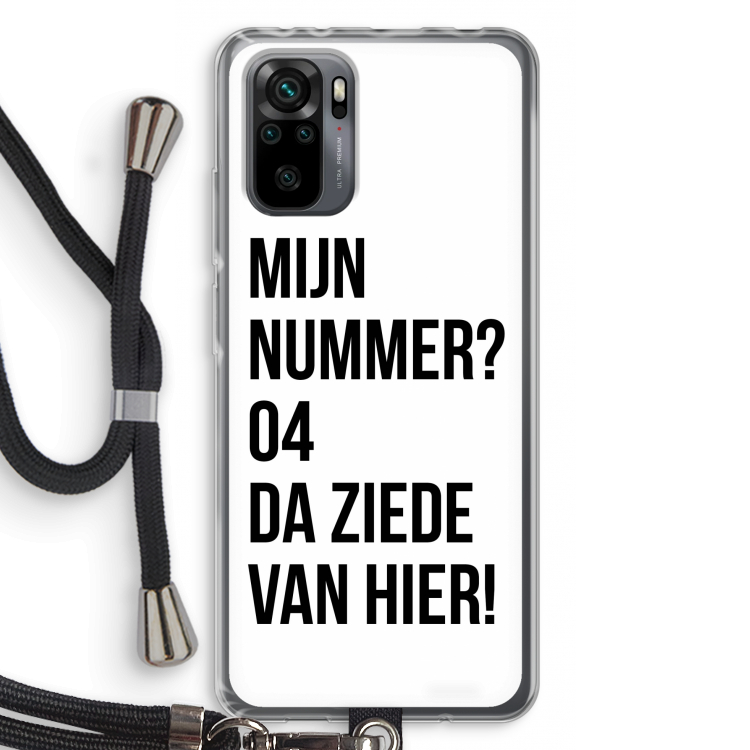 Da ziede van hier: Xiaomi Redmi Note 10 Pro Transparant Hoesje met koord