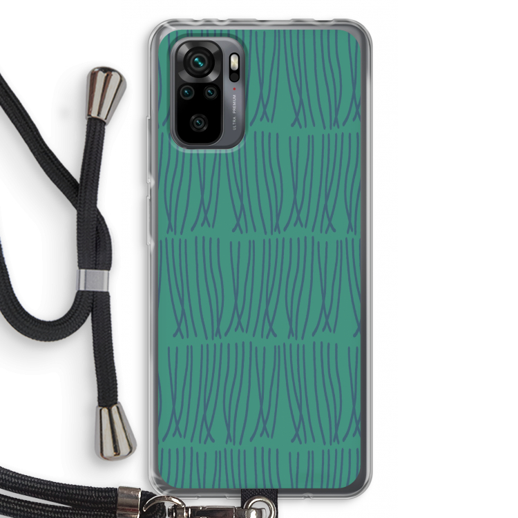 Swirls: Xiaomi Redmi Note 10 Pro Transparant Hoesje met koord