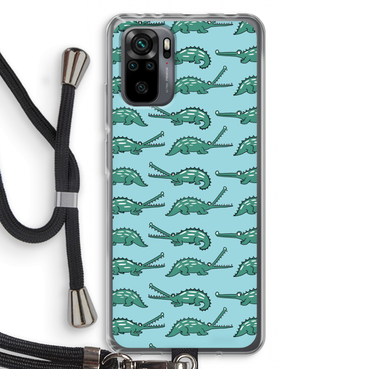 Kroko: Xiaomi Redmi Note 10 Pro Transparant Hoesje met koord