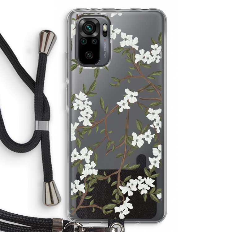 Blossoming spring: Xiaomi Redmi Note 10 Pro Transparant Hoesje met koord