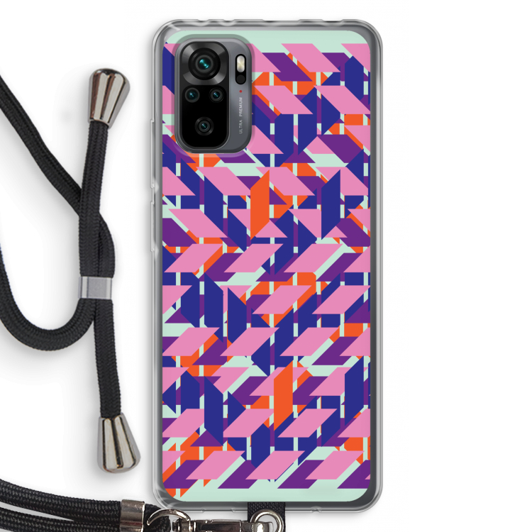 Skew Blush 3: Xiaomi Redmi Note 10 Pro Transparant Hoesje met koord