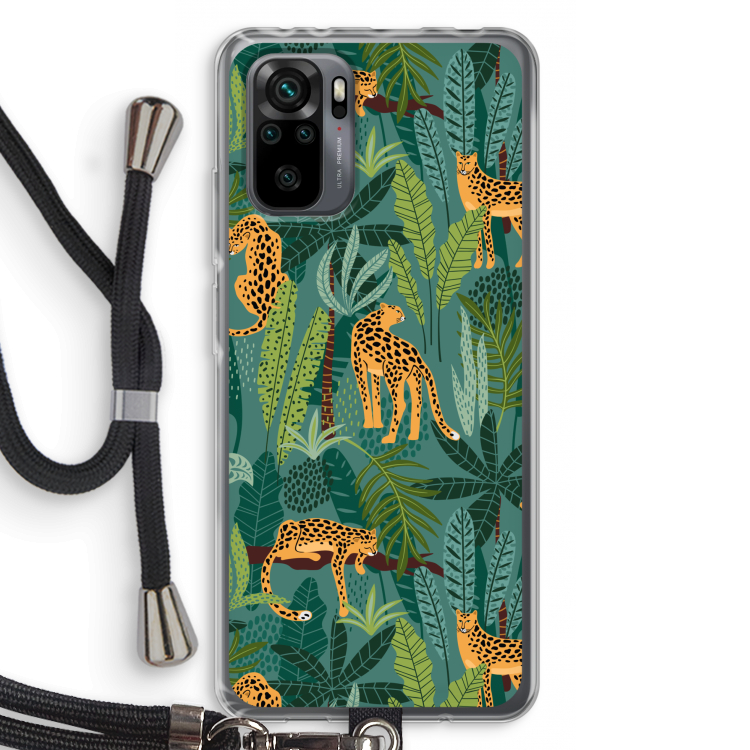 Luipaard 2: Xiaomi Redmi Note 10 Pro Transparant Hoesje met koord