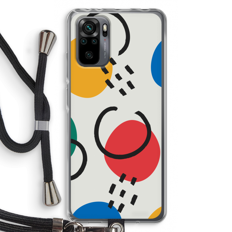 Illustratieve pop 3: Xiaomi Redmi Note 10 Pro Transparant Hoesje met koord