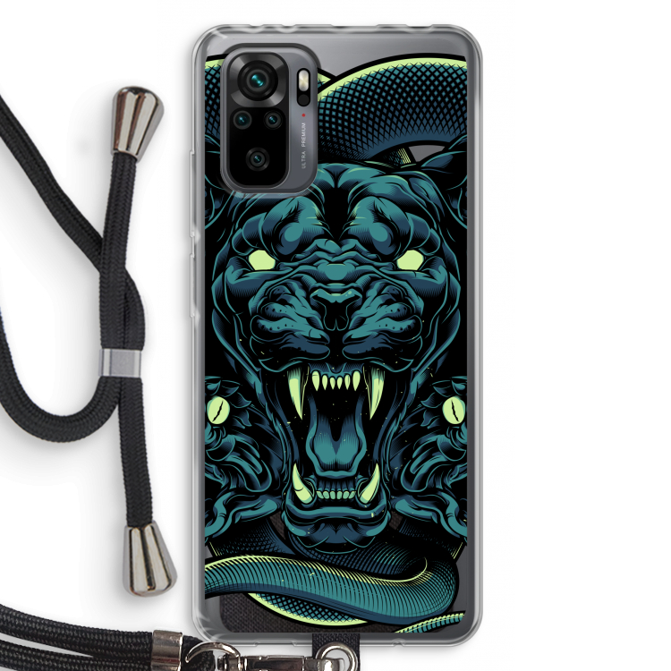 Cougar and Vipers: Xiaomi Redmi Note 10 Pro Transparant Hoesje met koord