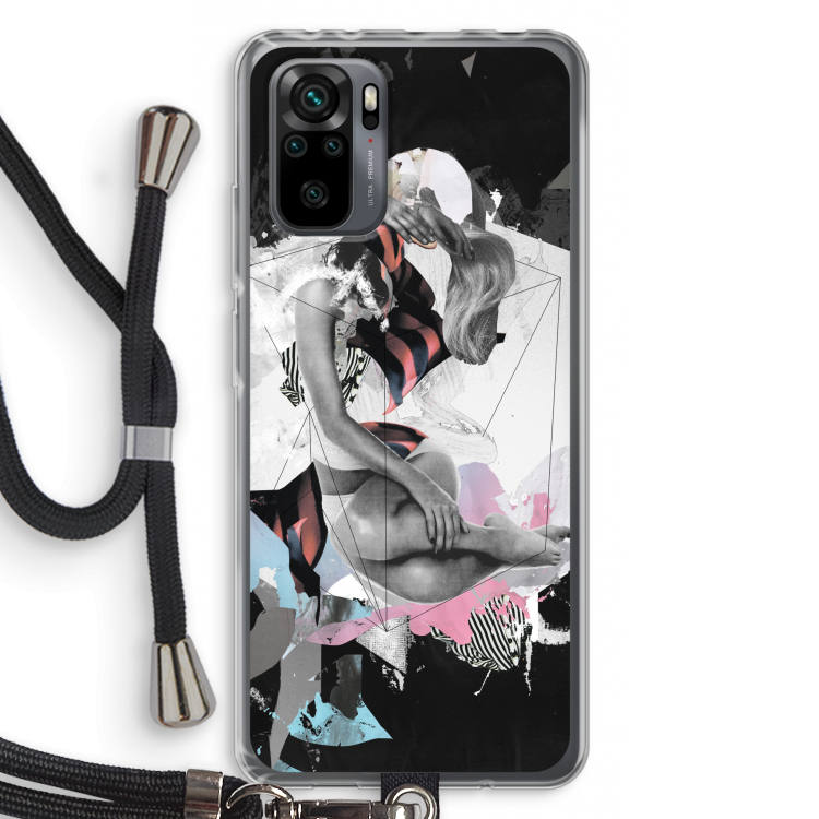 Camouflage de sommeil: Xiaomi Redmi Note 10 Pro Transparant Hoesje met koord
