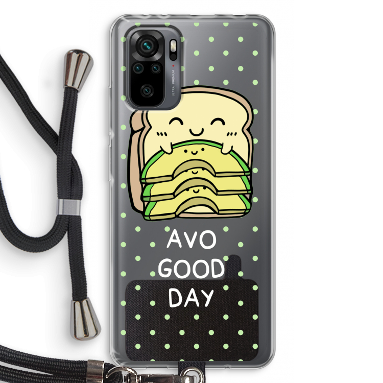 Avo Good Day: Xiaomi Redmi Note 10 Pro Transparant Hoesje met koord
