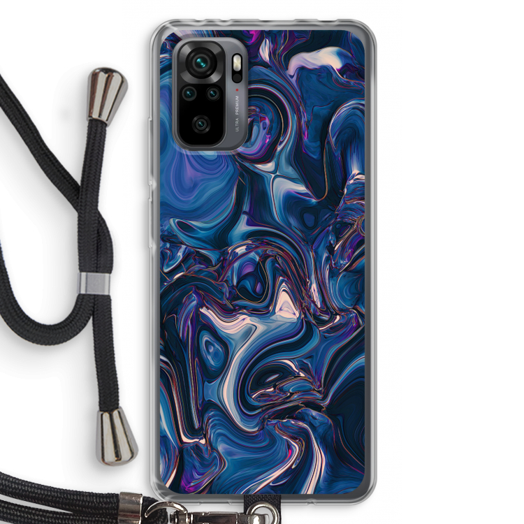Mirrored Mirage: Xiaomi Redmi Note 10 Pro Transparant Hoesje met koord