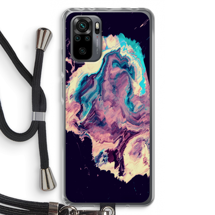 Cosmic Silence: Xiaomi Redmi Note 10 Pro Transparant Hoesje met koord