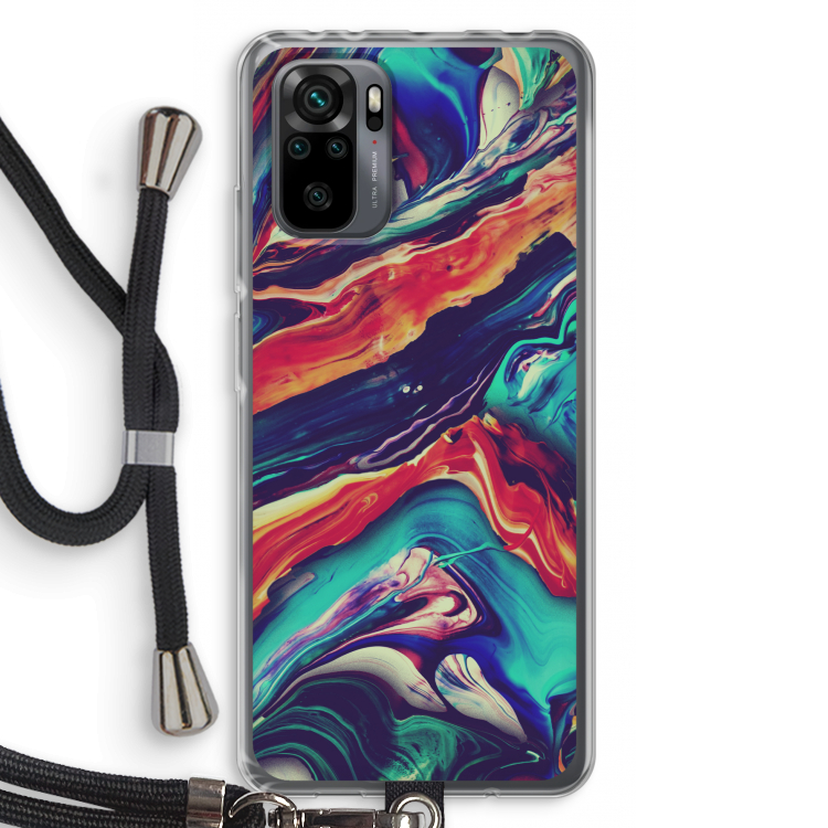 Chameleon Sun: Xiaomi Redmi Note 10 Pro Transparant Hoesje met koord