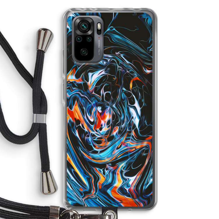 Black Unicorn: Xiaomi Redmi Note 10 Pro Transparant Hoesje met koord