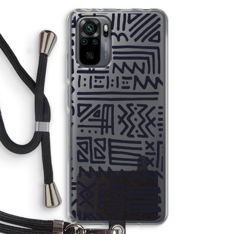 Marrakech print: Xiaomi Redmi Note 10 Pro Transparant Hoesje met koord