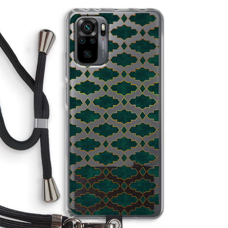 Moroccan tiles: Xiaomi Redmi Note 10 Pro Transparant Hoesje met koord