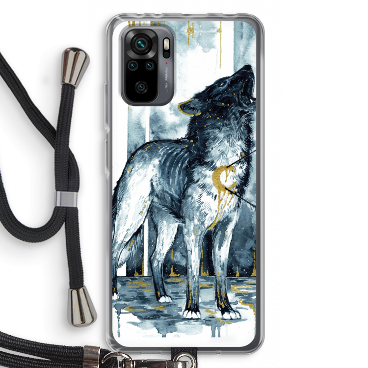 Bleeding Soul: Xiaomi Redmi Note 10 Pro Transparant Hoesje met koord