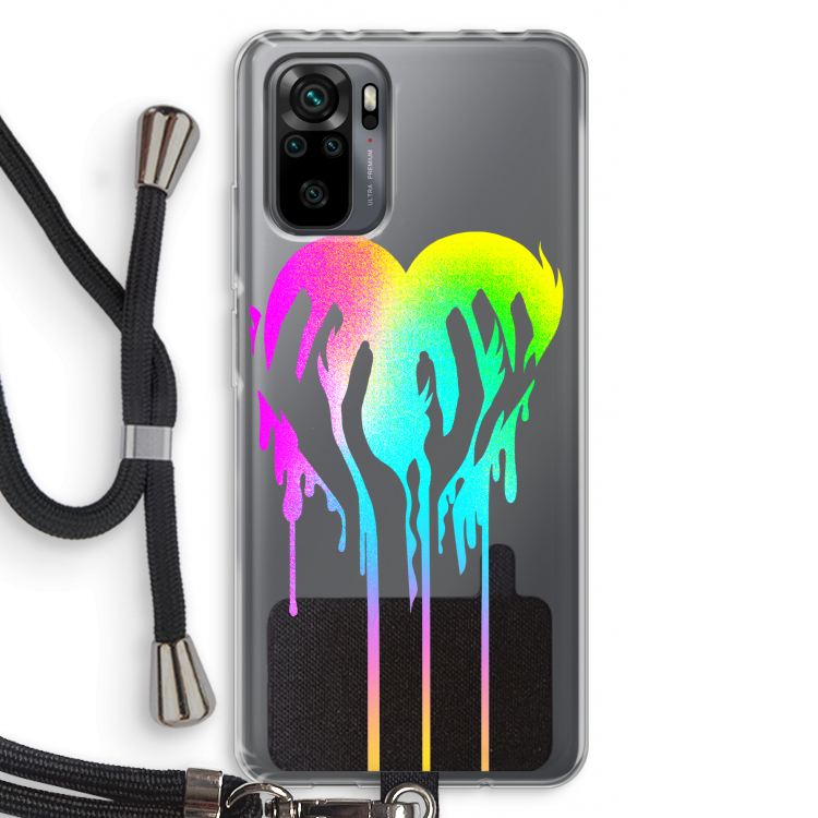 Hold My Heart: Xiaomi Redmi Note 10 Pro Transparant Hoesje met koord