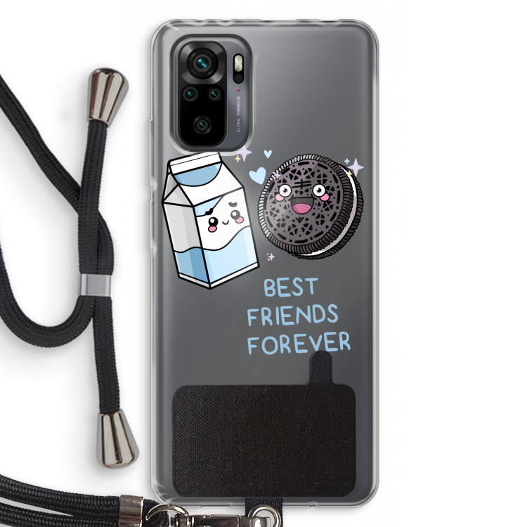 Best Friend Forever: Xiaomi Redmi Note 10 Pro Transparant Hoesje met koord