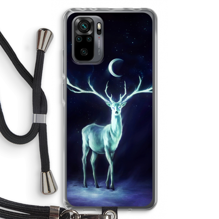 Nightbringer: Xiaomi Redmi Note 10 Pro Transparant Hoesje met koord