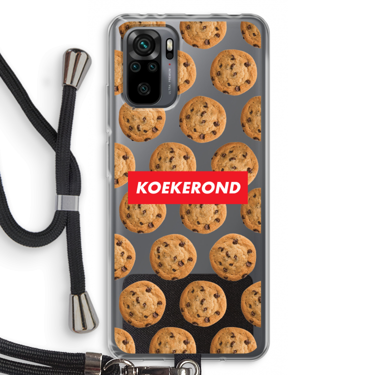 Koekerond: Xiaomi Redmi Note 10 Pro Transparant Hoesje met koord