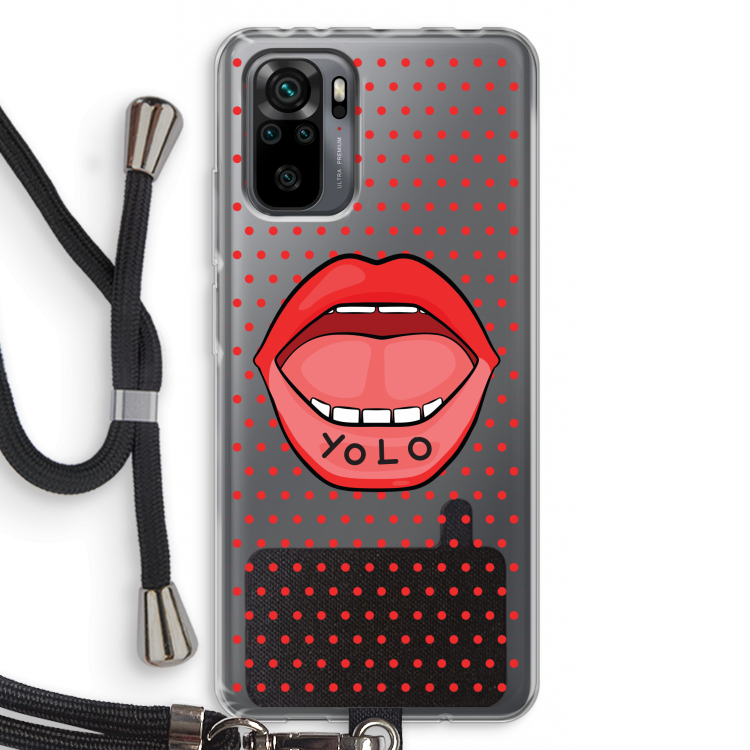 Yolo Denise: Xiaomi Redmi Note 10 Pro Transparant Hoesje met koord