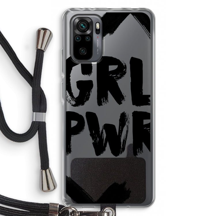 Girl Power #2: Xiaomi Redmi Note 10 Pro Transparant Hoesje met koord