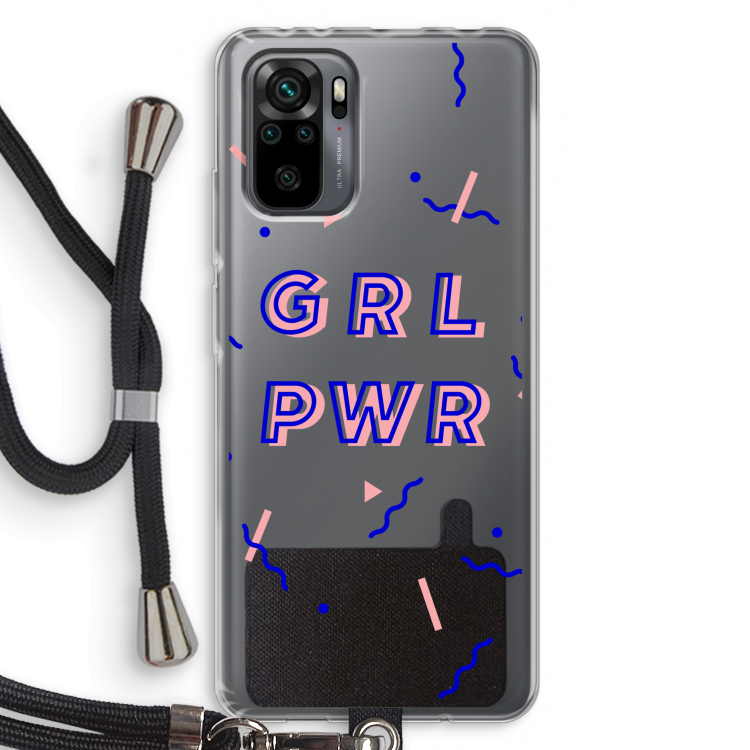 GRL PWR: Xiaomi Redmi Note 10 Pro Transparant Hoesje met koord