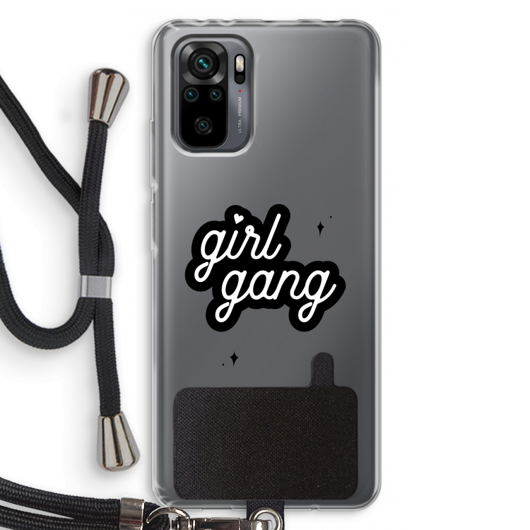 Girl Gang: Xiaomi Redmi Note 10 Pro Transparant Hoesje met koord