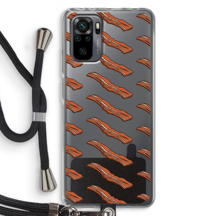 Bacon to my eggs #2: Xiaomi Redmi Note 10 Pro Transparant Hoesje met koord
