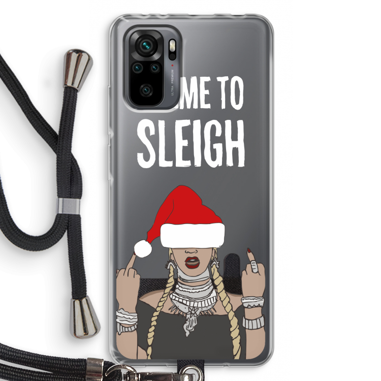 Came To Sleigh: Xiaomi Redmi Note 10 Pro Transparant Hoesje met koord