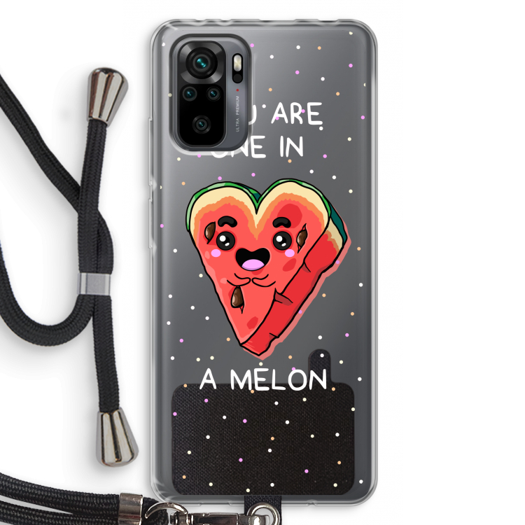 One In A Melon: Xiaomi Redmi Note 10 Pro Transparant Hoesje met koord