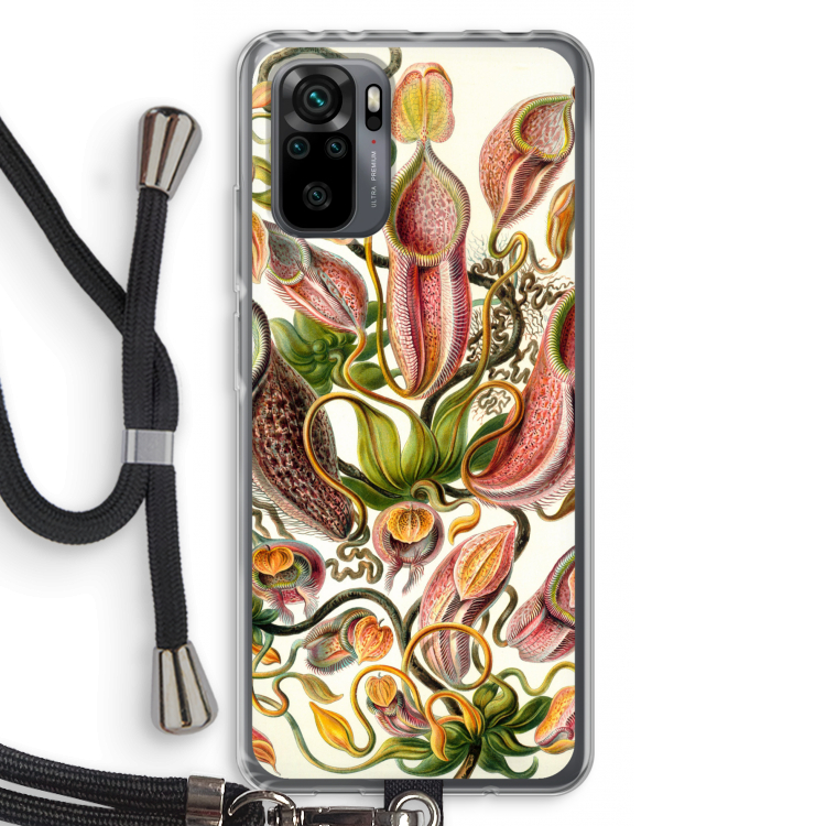 Haeckel Nepenthaceae: Xiaomi Redmi Note 10 Pro Transparant Hoesje met koord