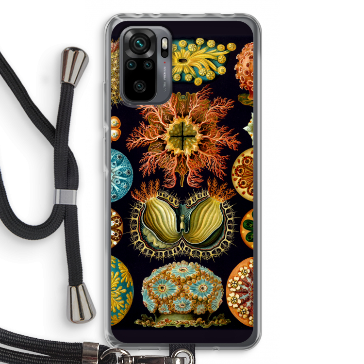 Haeckel Ascidiae: Xiaomi Redmi Note 10 Pro Transparant Hoesje met koord