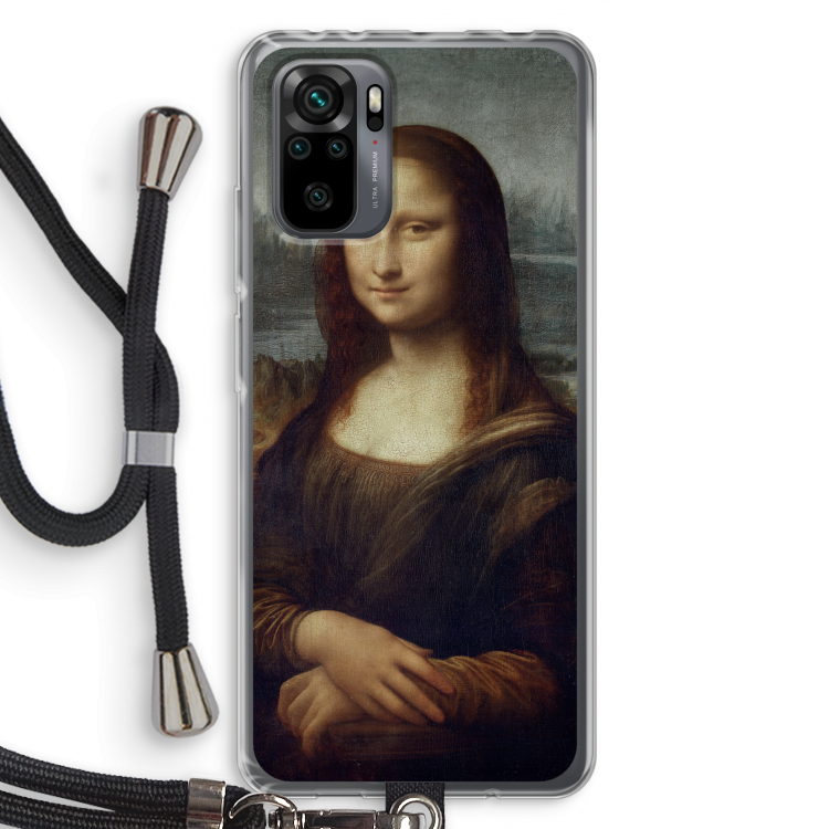 Mona Lisa: Xiaomi Redmi Note 10 Pro Transparant Hoesje met koord