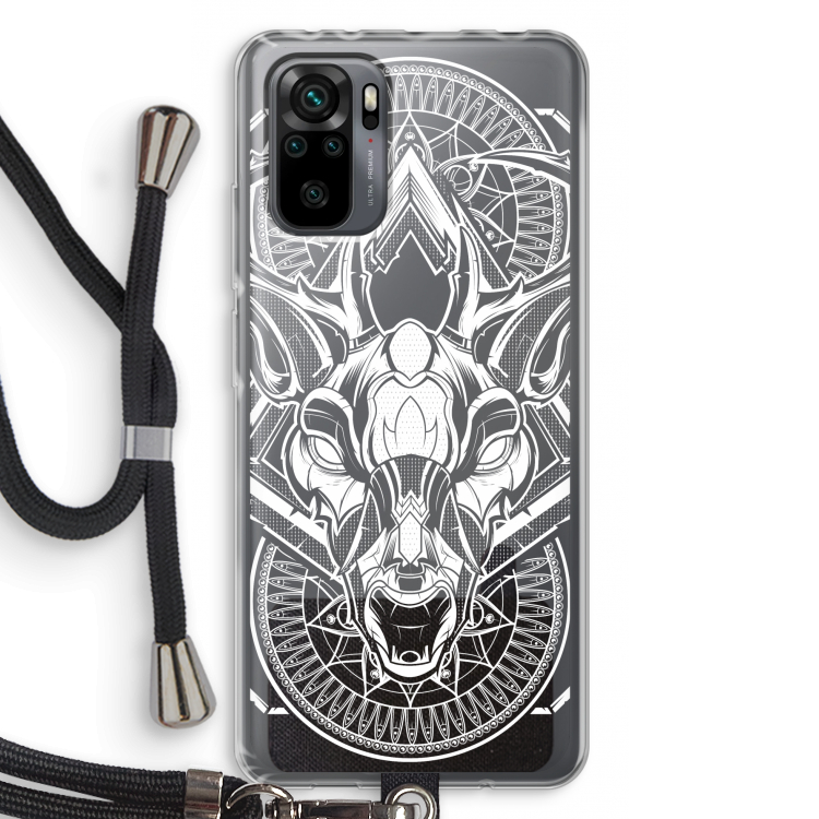 Oh Deer: Xiaomi Redmi Note 10 Pro Transparant Hoesje met koord