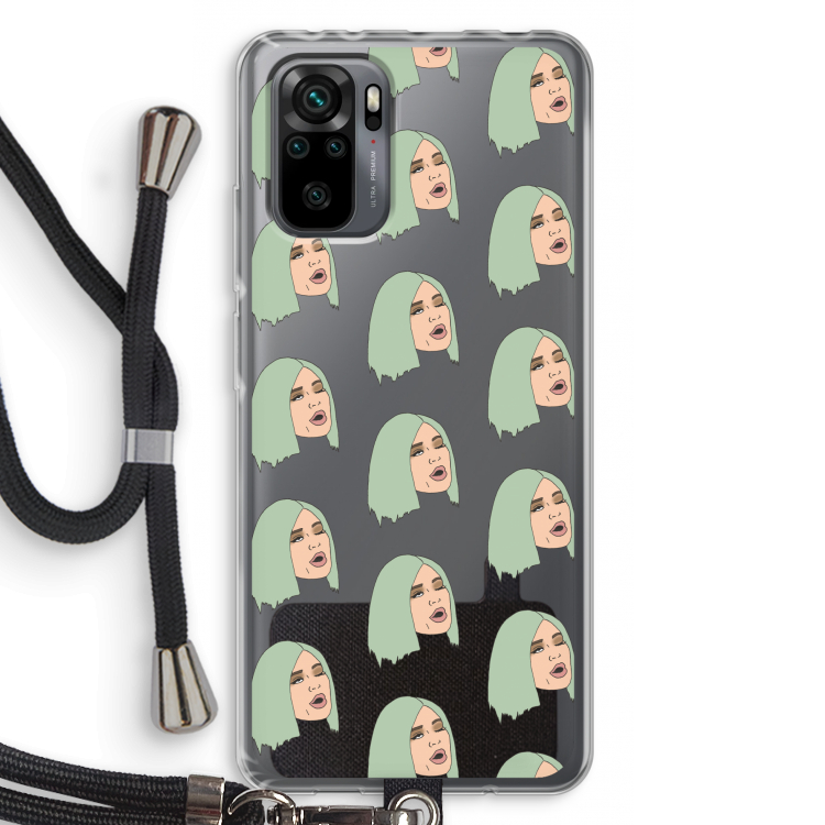 King Kylie: Xiaomi Redmi Note 10 Pro Transparant Hoesje met koord