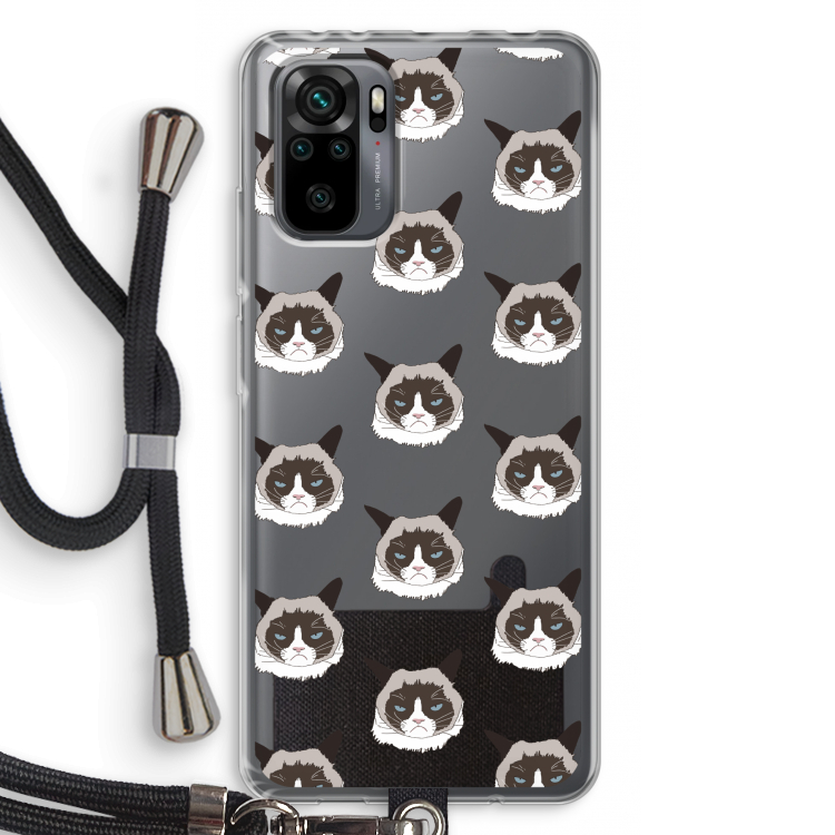 It's a Purrr Case: Xiaomi Redmi Note 10 Pro Transparant Hoesje met koord