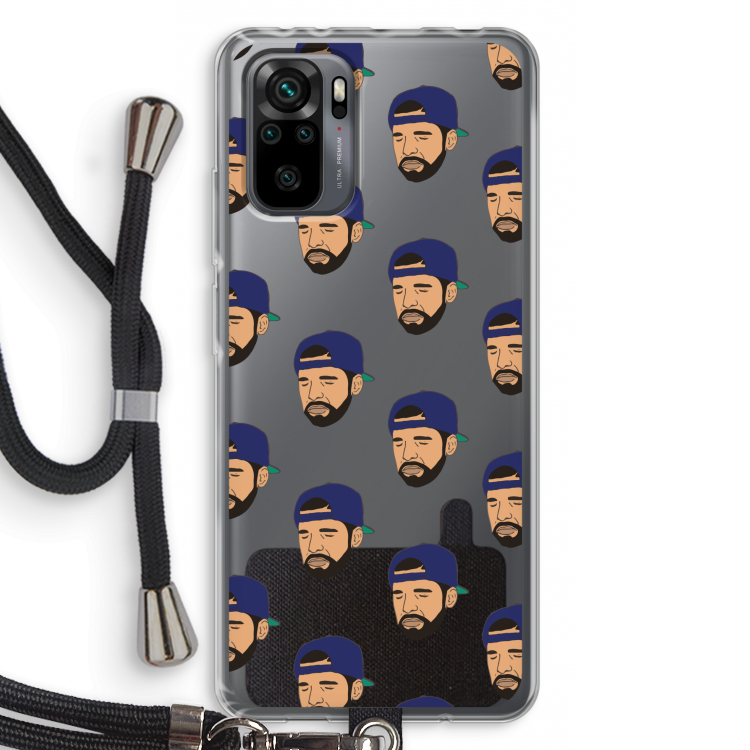 Drake Away: Xiaomi Redmi Note 10 Pro Transparant Hoesje met koord