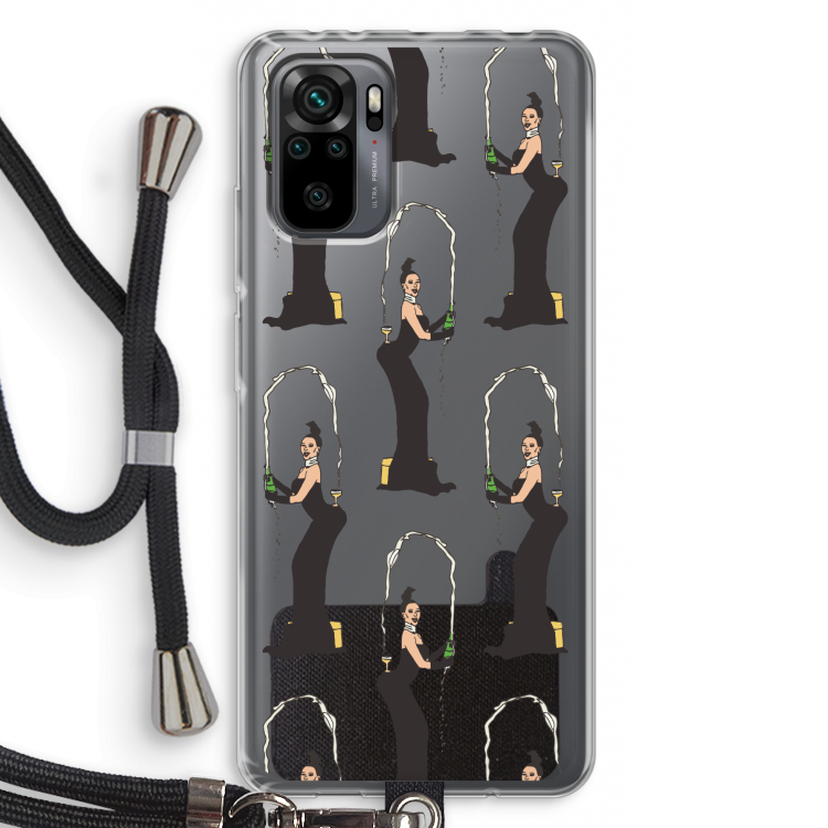 Pop Some Kim: Xiaomi Redmi Note 10 Pro Transparant Hoesje met koord