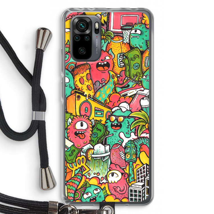 Vexx City: Xiaomi Redmi Note 10 Pro Transparant Hoesje met koord