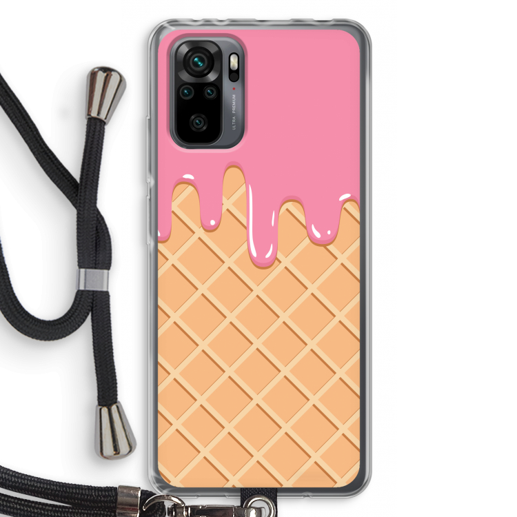 Ice cream: Xiaomi Redmi Note 10 Pro Transparant Hoesje met koord