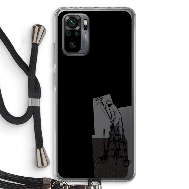 Musketon Painter: Xiaomi Redmi Note 10 Pro Transparant Hoesje met koord