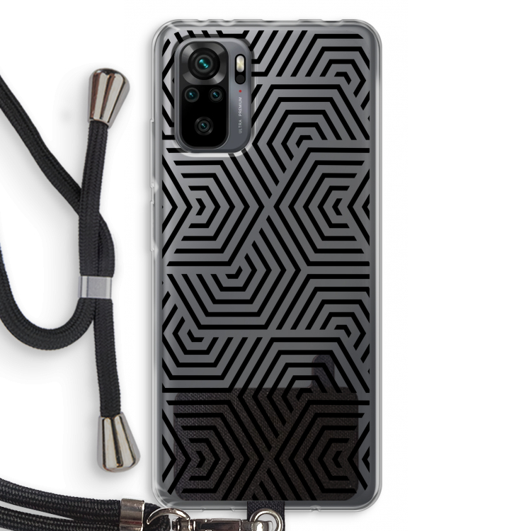 Magic pattern: Xiaomi Redmi Note 10 Pro Transparant Hoesje met koord