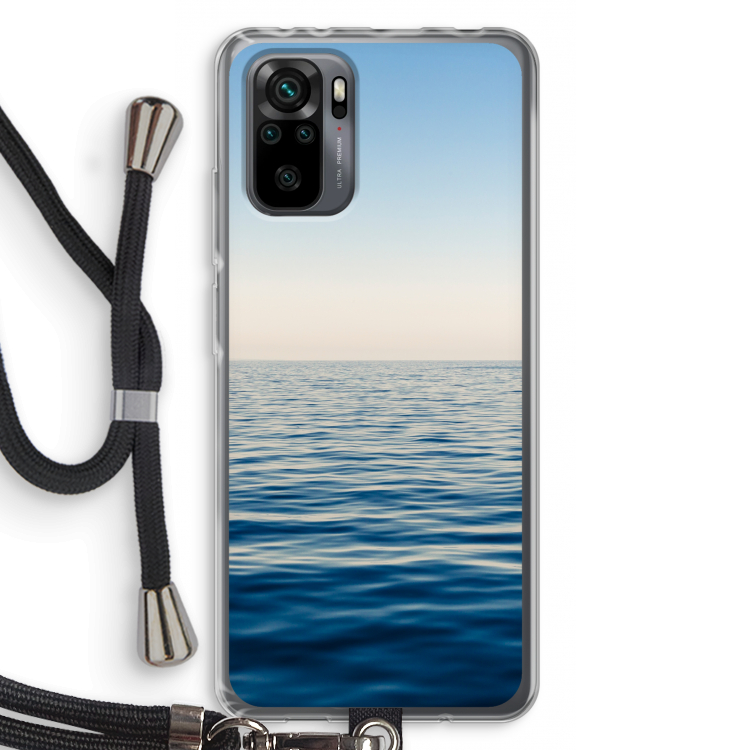 Water horizon: Xiaomi Redmi Note 10 Pro Transparant Hoesje met koord