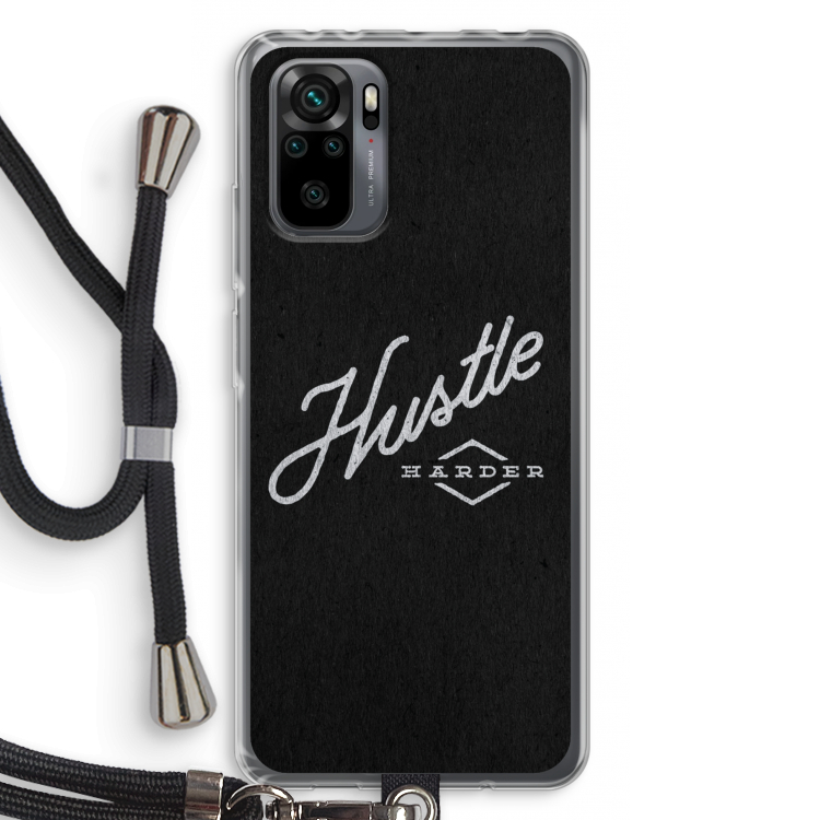 Hustle: Xiaomi Redmi Note 10 Pro Transparant Hoesje met koord