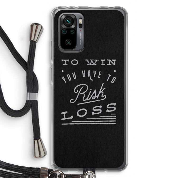 Risk loss: Xiaomi Redmi Note 10 Pro Transparant Hoesje met koord