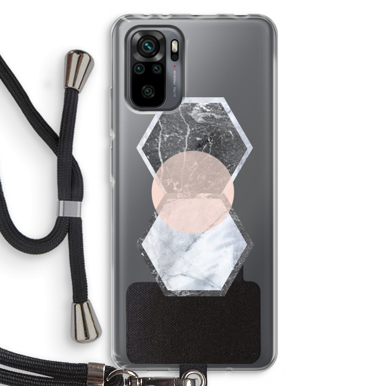 Creatieve toets: Xiaomi Redmi Note 10 Pro Transparant Hoesje met koord