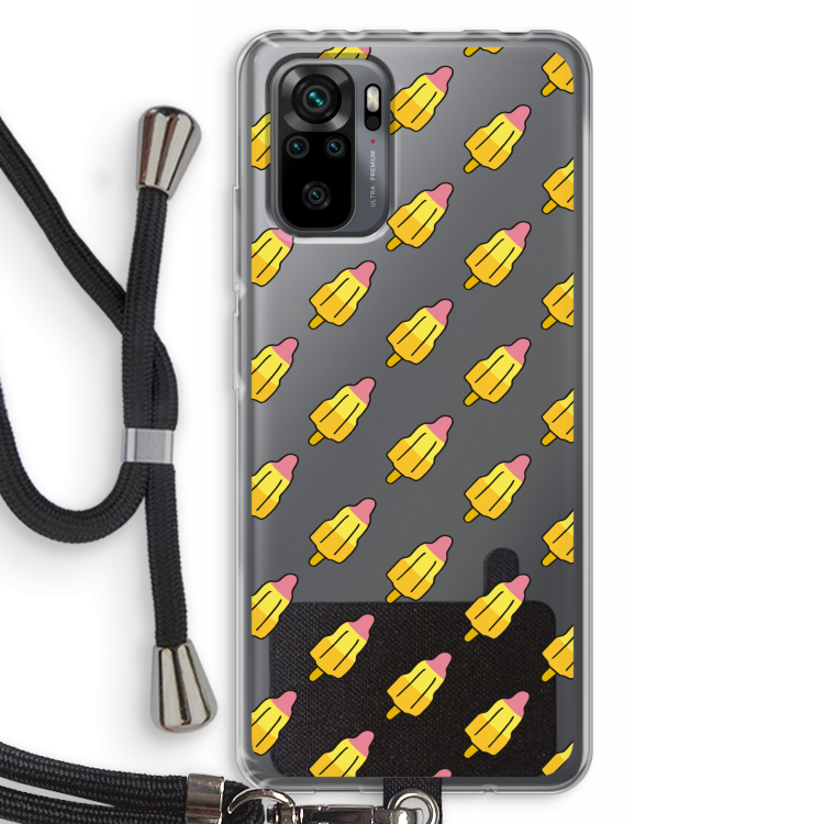 Waterijsjes: Xiaomi Redmi Note 10 Pro Transparant Hoesje met koord