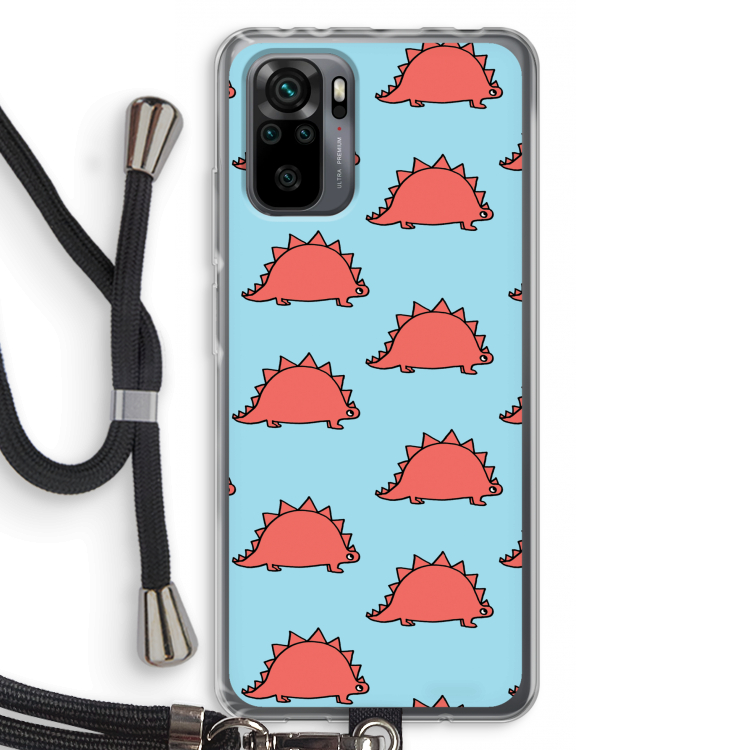 Dinosawrr: Xiaomi Redmi Note 10 Pro Transparant Hoesje met koord