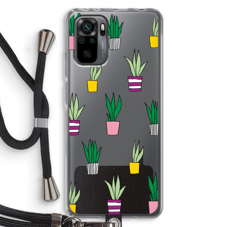 Sanseveria: Xiaomi Redmi Note 10 Pro Transparant Hoesje met koord
