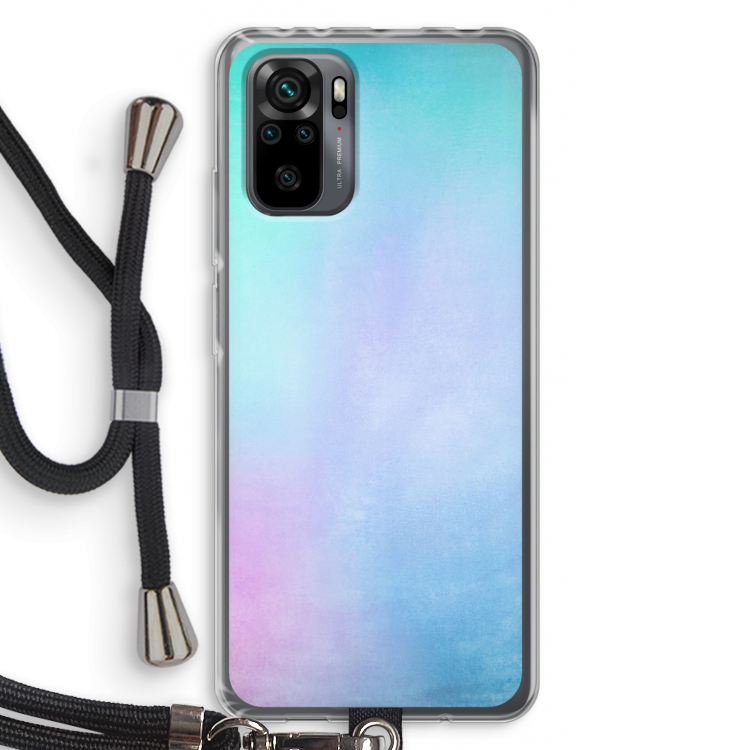 mist pastel: Xiaomi Redmi Note 10 Pro Transparant Hoesje met koord